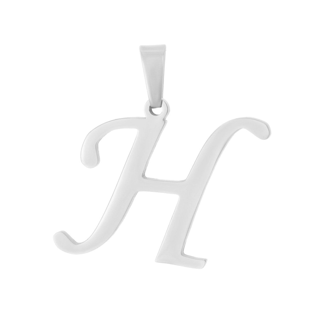 آویز گردنبند طلا 18 عیار جواهری میکا طرح H کد 0110038 — تصویر 1 از 4