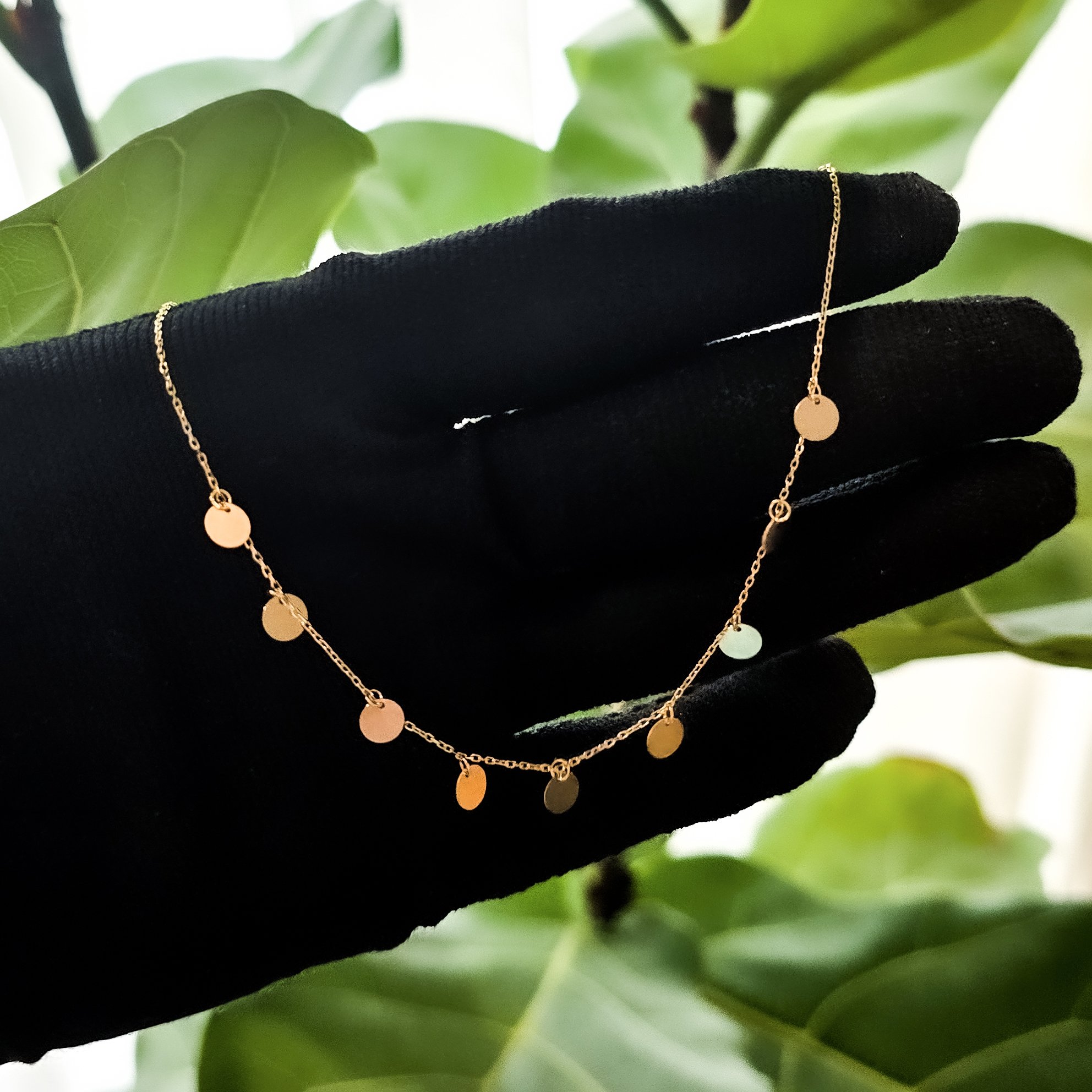 گردنبند طلا 18 عیار زنانه با زنجیر حلقه‌ای (فلامینگو) نیکان گلد مدل NK456 — تصویر 3 از 7