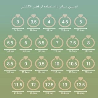 انگشتر طلا 18 عیار زنانه مدل AN02-17 — تصویر 6 از 7