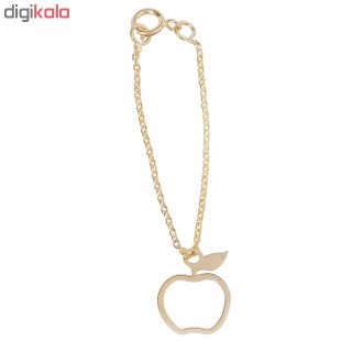 آویز ساعت طلا 18 عیار زنانه طرح سیب کد SG450 — تصویر 2 از 2