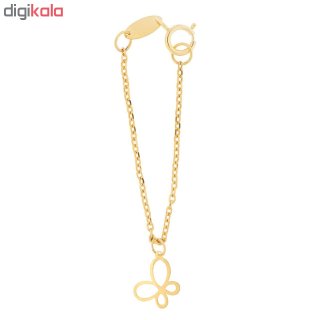 آویز ساعت طلا 18 عیار زنانه طرح پروانه کد SG542 — تصویر 2 از 2