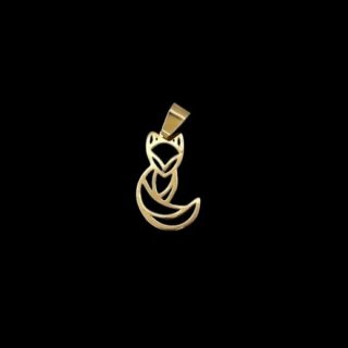 آویز گردنبند طلا 18 عیار زنانه مدل گربه — تصویر 2 از 2