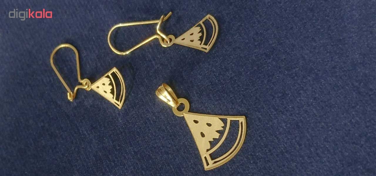 نیم ست طلا 18 عیار کانیار گالری مدل N226 — تصویر 2 از 4