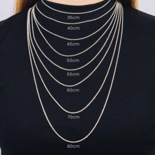 گردنبند طلا 18 عیار زنانه با زنجیر حلقه‌ای (فلامینگو) نیکان گلد مدل فاطمه — تصویر 4 از 4