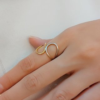 انگشتر طلا 18 عیار زنانه مدل C0056 — تصویر 2 از 2