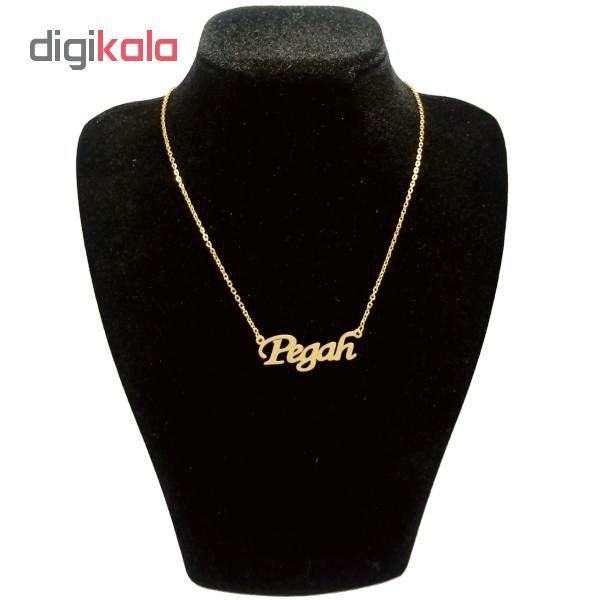 گردنبند طلا 18 عیار زنانه طرح پگاه کد UN0023 — تصویر 2 از 3
