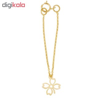آویز ساعت طلا 18 عیار زنانه طرح گل کد SG460 — تصویر 2 از 2