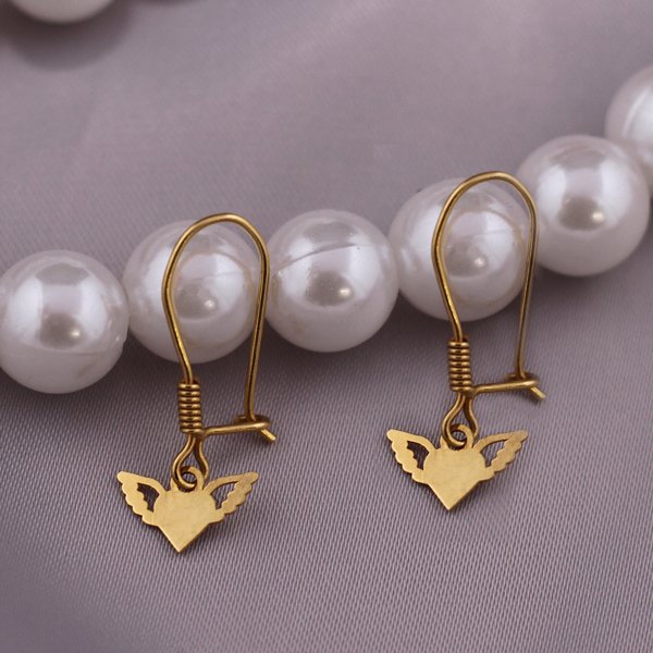 گوشواره طلا 18 عیار زنانه گالری مرجان مدل 1053 — تصویر 2 از 3