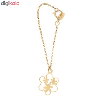 آویز ساعت طلا 18 عیار زنانه طرح گل کد SG373 — تصویر 2 از 2