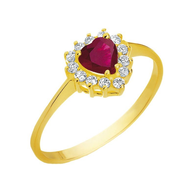 انگشتر طلا 18 عیار زنانه قیراط کد GH3498 — تصویر 2 از 3
