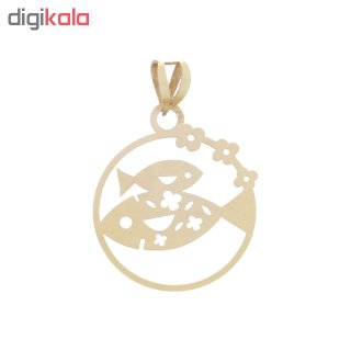 آویز گردنبند طلا 18عیار زنانه طرح ماهی کد SG255 — تصویر 2 از 2