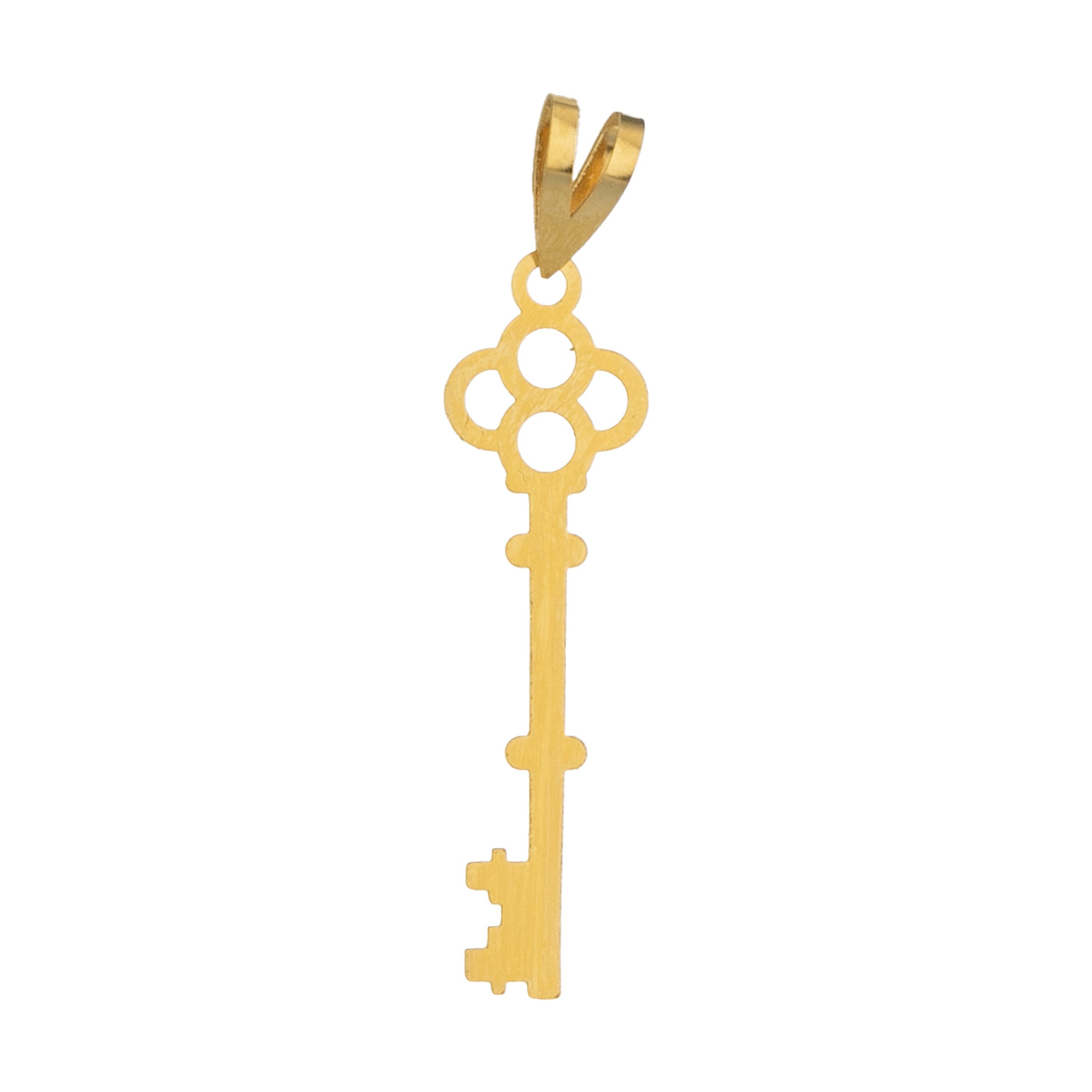 آویز گردنبند طلا 18 عیار زنانه نیکان گلد طرح KEY — تصویر 1 از 3