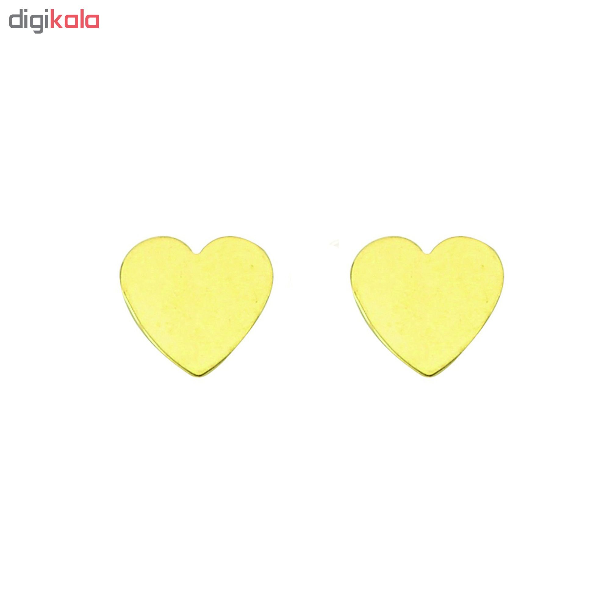 گوشواره طلا 18 عیار نیکان زر مدل GE131 — تصویر 3 از 4