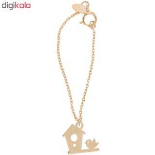 آویز ساعت طلا 18 عیار زنانه طرح لانه پرنده کد SG551 — تصویر 2 از 2