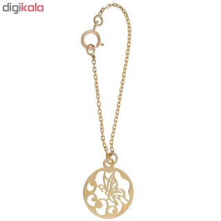 آویز ساعت طلا 18 عیار زنانه طرح پروانه کد SG476 — تصویر 2 از 2