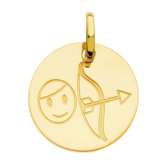 آویز گردنبند طلا 18 عیار زنانه قیراط طرح تیر و کمان کد GH2481 — تصویر 2 از 3