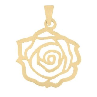 نیم ست طلا 18 عیار زنانه مدل گل کد GH6354 — تصویر 4 از 4