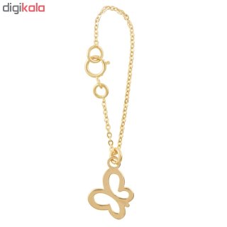 آویز ساعت طلا 18 عیار زنانه طرح پروانه کد SG401 — تصویر 2 از 2