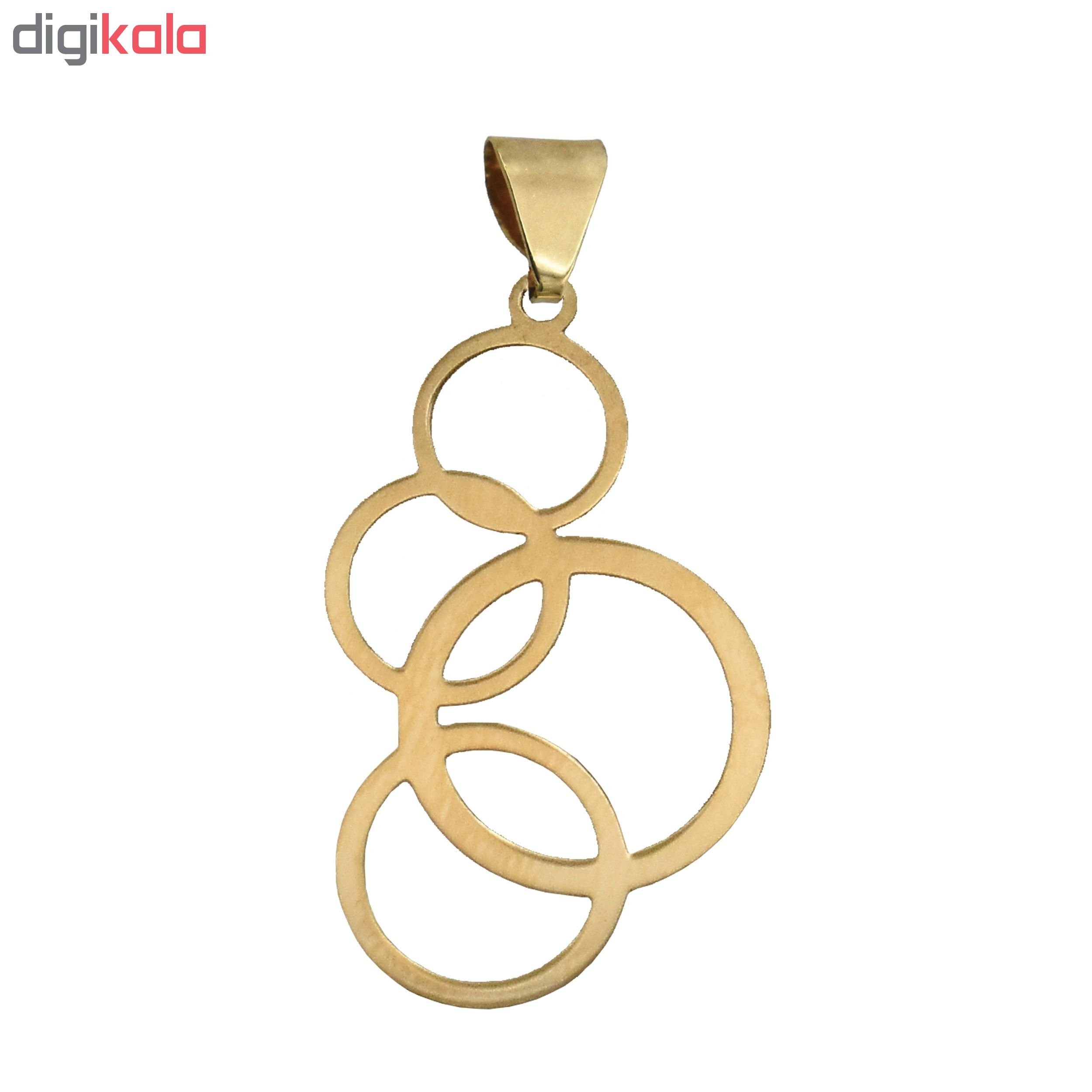 آویز گردنبند طلا 18 عیار زنانه آرشا گالری کد 405A2477 — تصویر 2 از 5