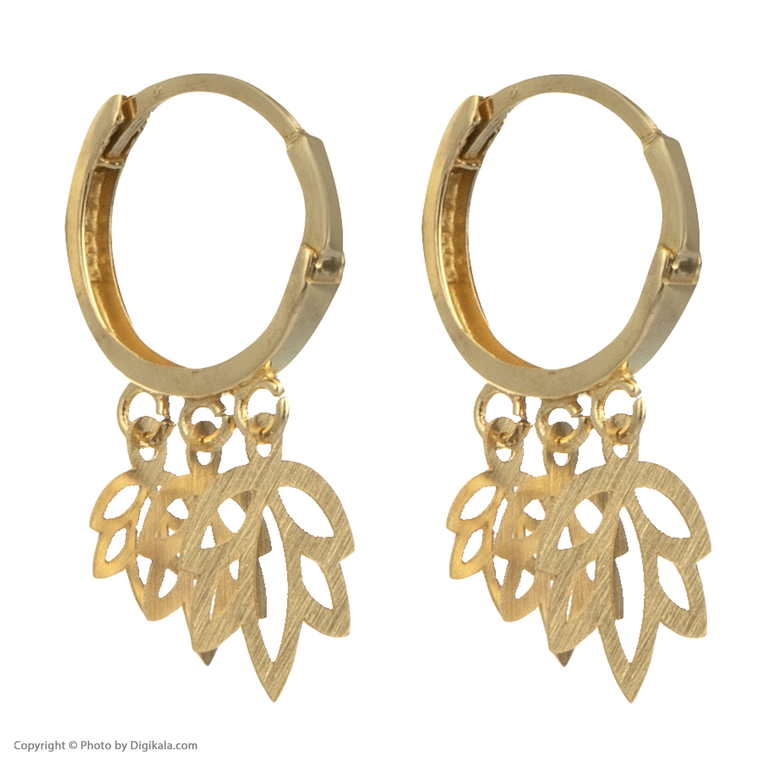 گوشواره طلا 18 عیار زنانه گالری یارطلا کد AG27-6 — تصویر 5 از 8