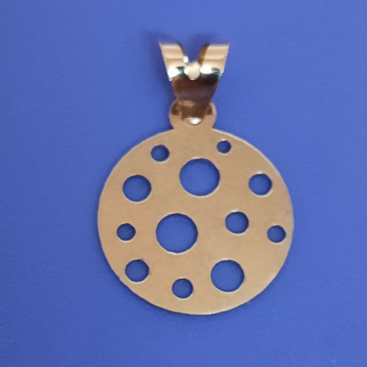 آویز گردنبند طلا 18 عیار زنانه گالری یارطلا مدل دایره در دایره کد PLL30 — تصویر 1 از 5