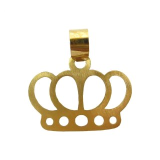 آویز گردنبند طلا 18 عیار زنانه قیراط طرح تاج کد GH4522 — تصویر 2 از 3