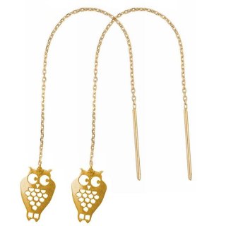 گوشواره طلا 18 عیار نازنین کد GR512 — تصویر 2 از 3