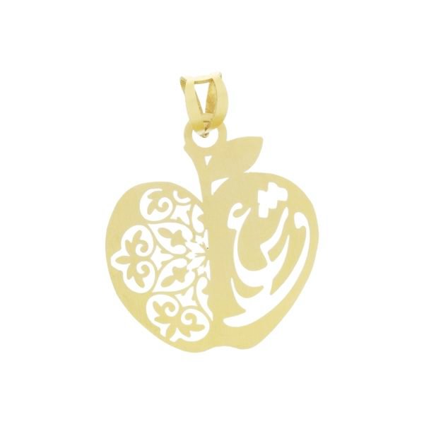 آویز گردنبند طلا 18 عیار زنانه طرح عشق کد UN0102 — تصویر 1 از 3