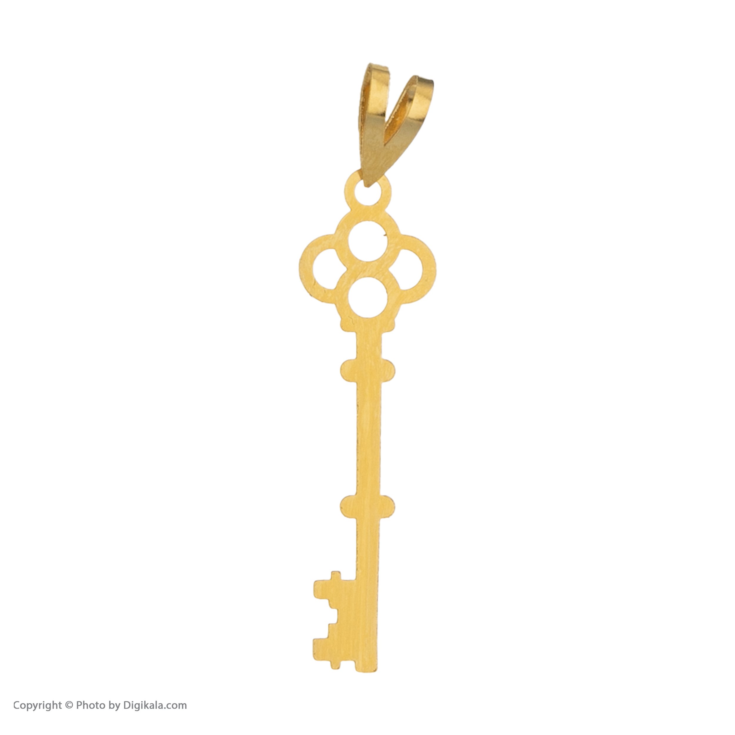 آویز گردنبند طلا 18 عیار زنانه نیکان گلد طرح KEY — تصویر 2 از 3
