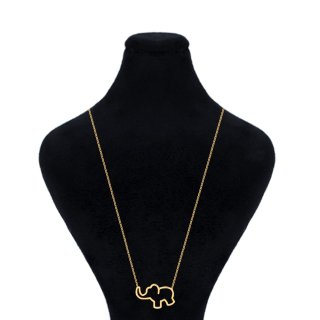گردنبند طلا با طرح حلقه‌ای (فلامینگو) 18 عیار زنانه نیکان گلد مدل فیلی 6997 — تصویر 1 از 2
