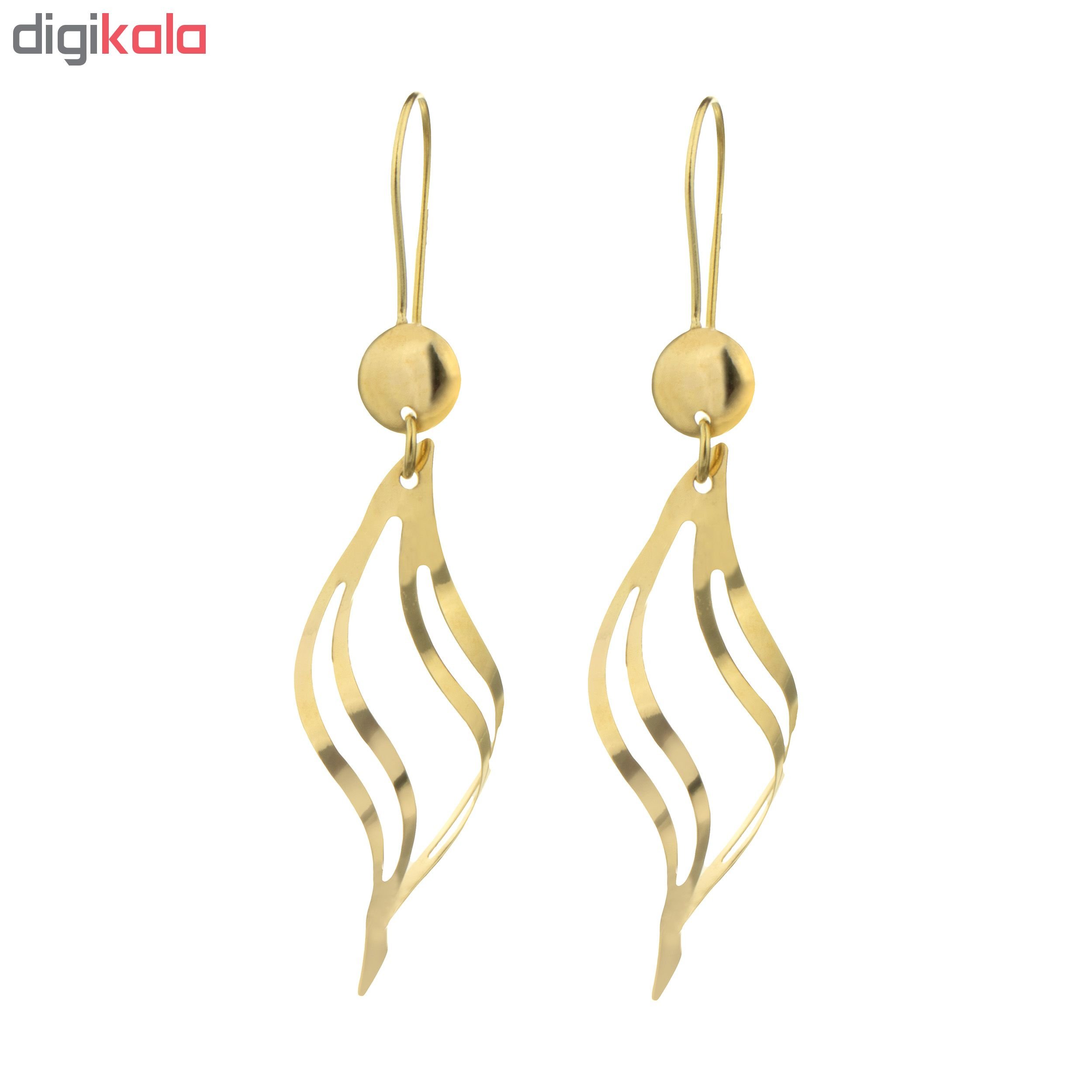 گوشواره طلا 18 عیار زنانه گالری گیرا کد 112 — تصویر 2 از 6