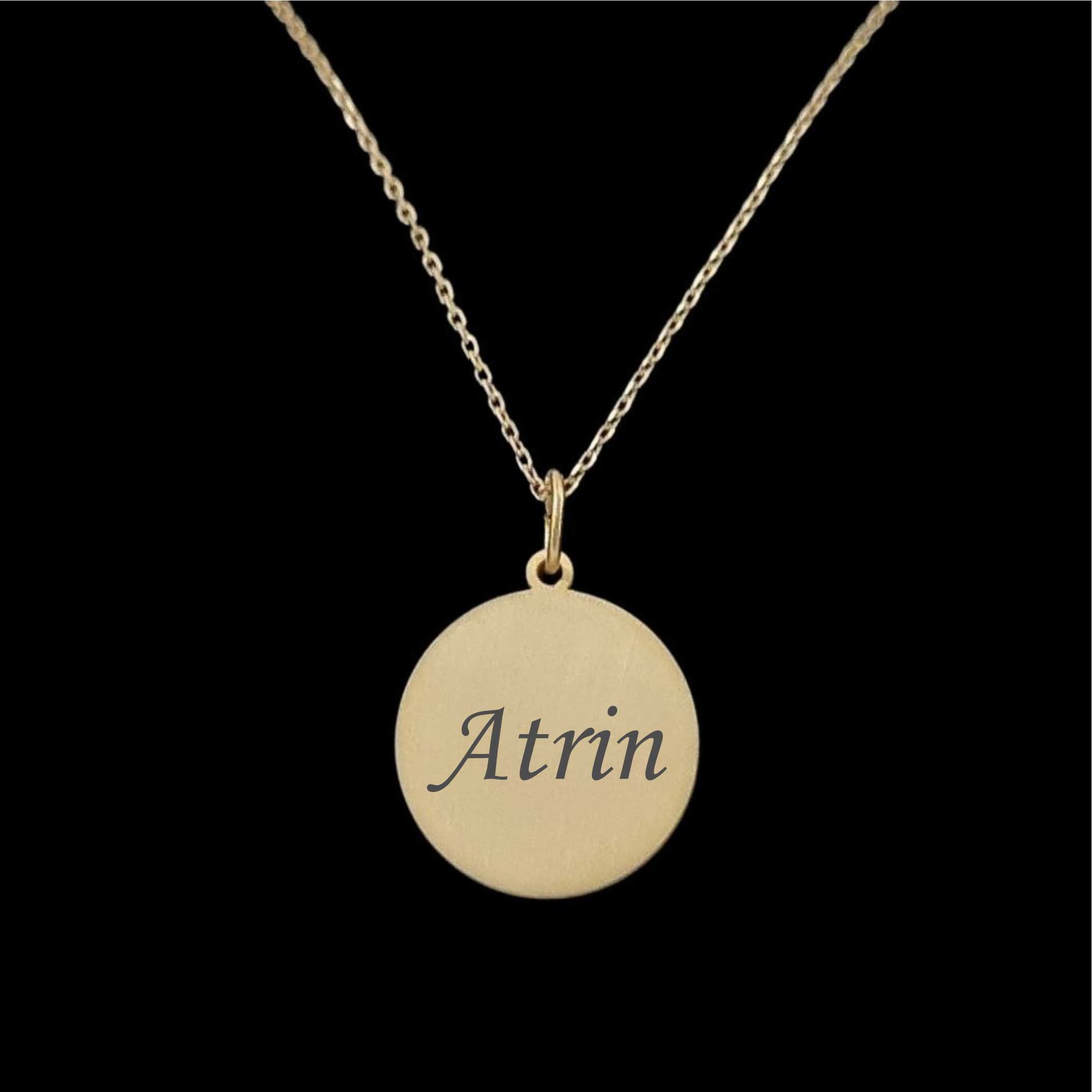 گردنبند طلا 18 عیار زنانه با زنجیر حلقه‌ای (فلامینگو) نیکان گلد مدل Atrin — تصویر 1 از 3