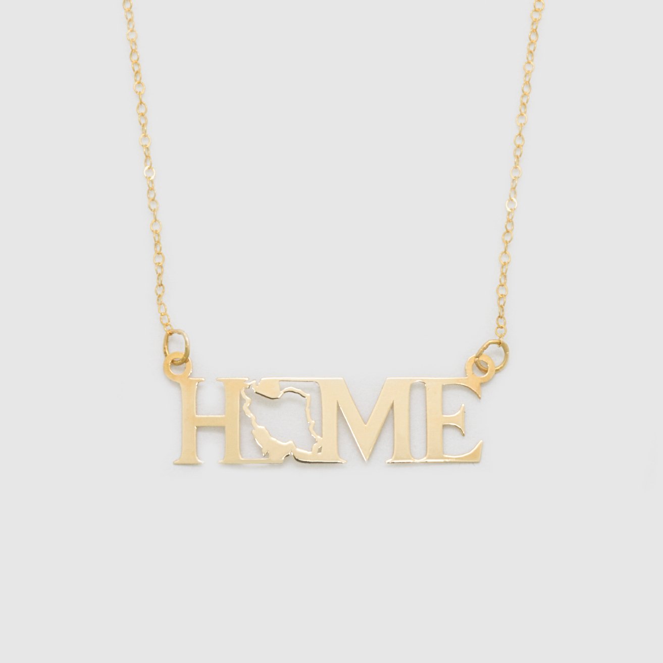 گردنبند طلا 18 عیار زنانه با زنجیر حلقه‌ای (فلامینگو) نیکان گلد مدل HOME 44 — تصویر 2 از 4