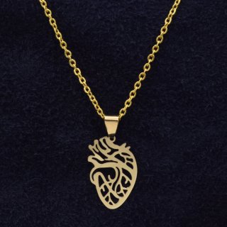 گردنبند طلا 18 عیار زنانه مدل قلب  P953 — تصویر 2 از 2
