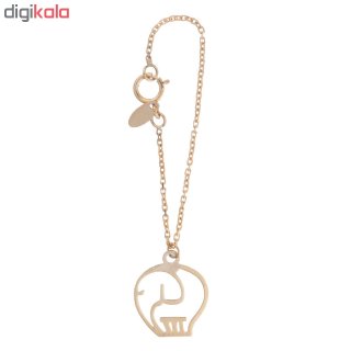 آویز ساعت طلا 18 عیار زنانه طرح فیل کد SG475 — تصویر 2 از 2