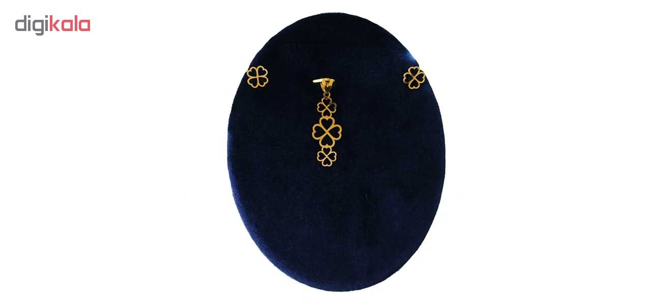 نیم ست طلا 18عیار زنانه گالری طلای کانیار مدل M950 — تصویر 3 از 4