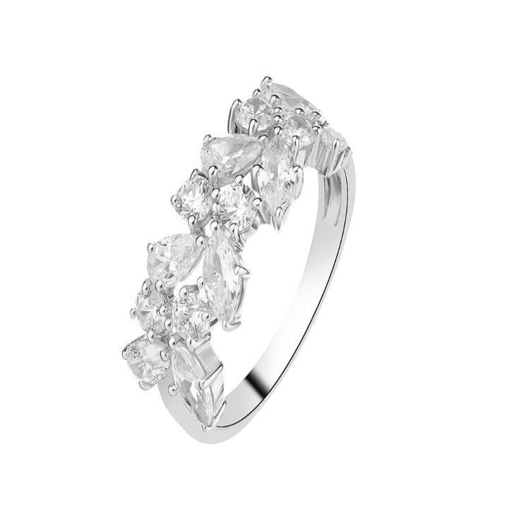 انگشتر طلا 18 عیار زنانه قیراط طرح مارکیز کد GH2627 — تصویر 2 از 3