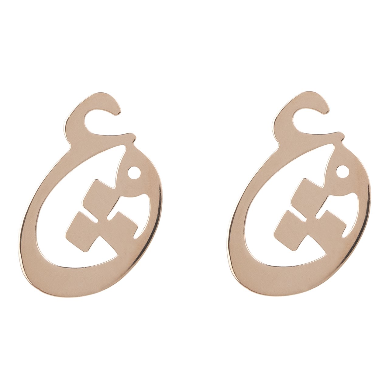 گوشواره طلا 18 عیار زنانه مدل A536 — تصویر 1 از 4