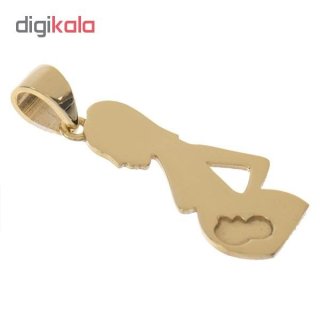 آویز گردنبند طلا 18 عیار زنانه طرح مادر باردار مدل SG158 — تصویر 3 از 3