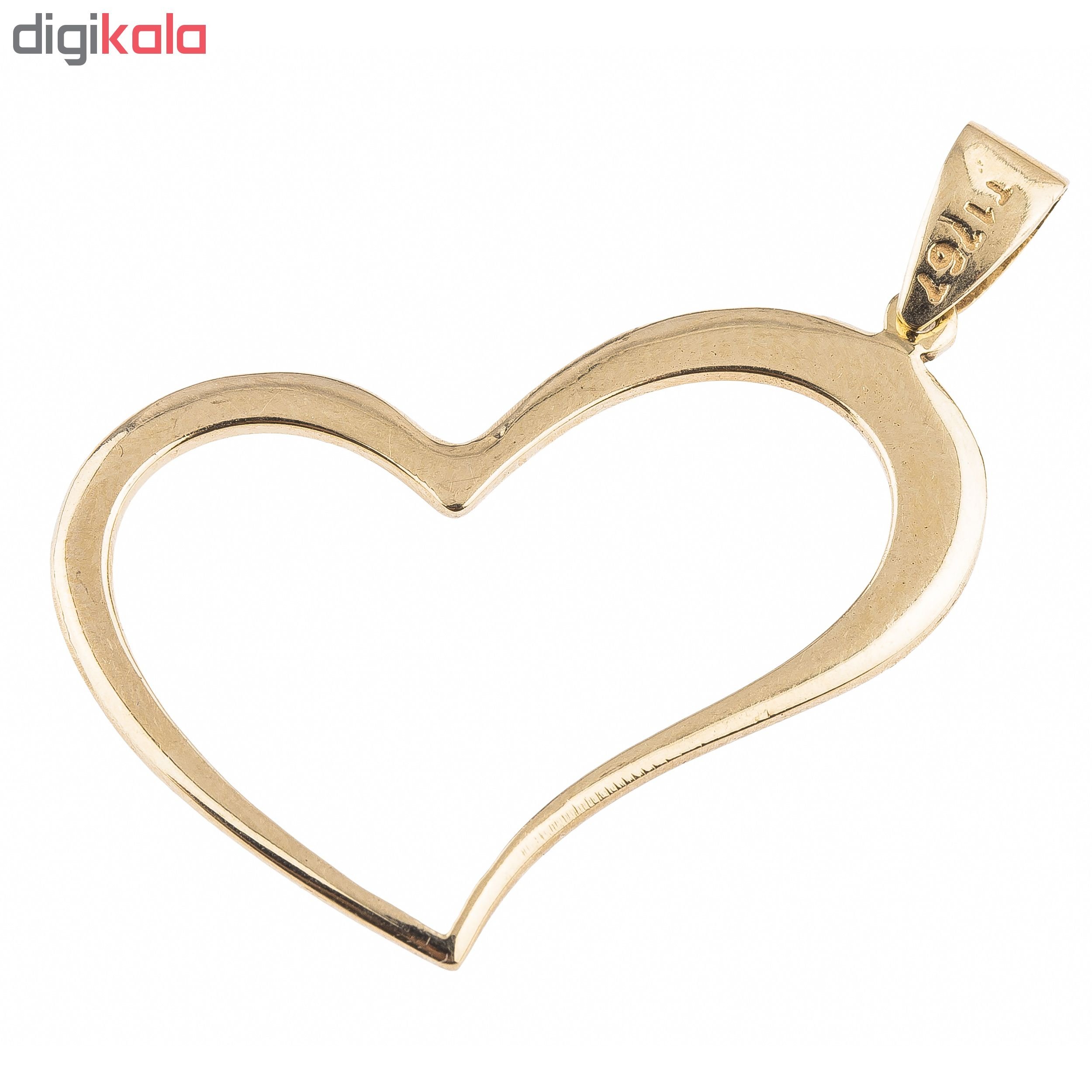 آویز گردنبند طلا 18 عیار زنانه کد p115 — تصویر 2 از 4