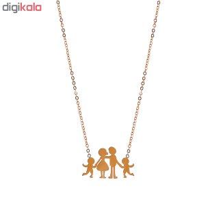 گردنبند طلا 18 عیار زنانه زرلوکس طرح خانواده کد zar02 — تصویر 2 از 3