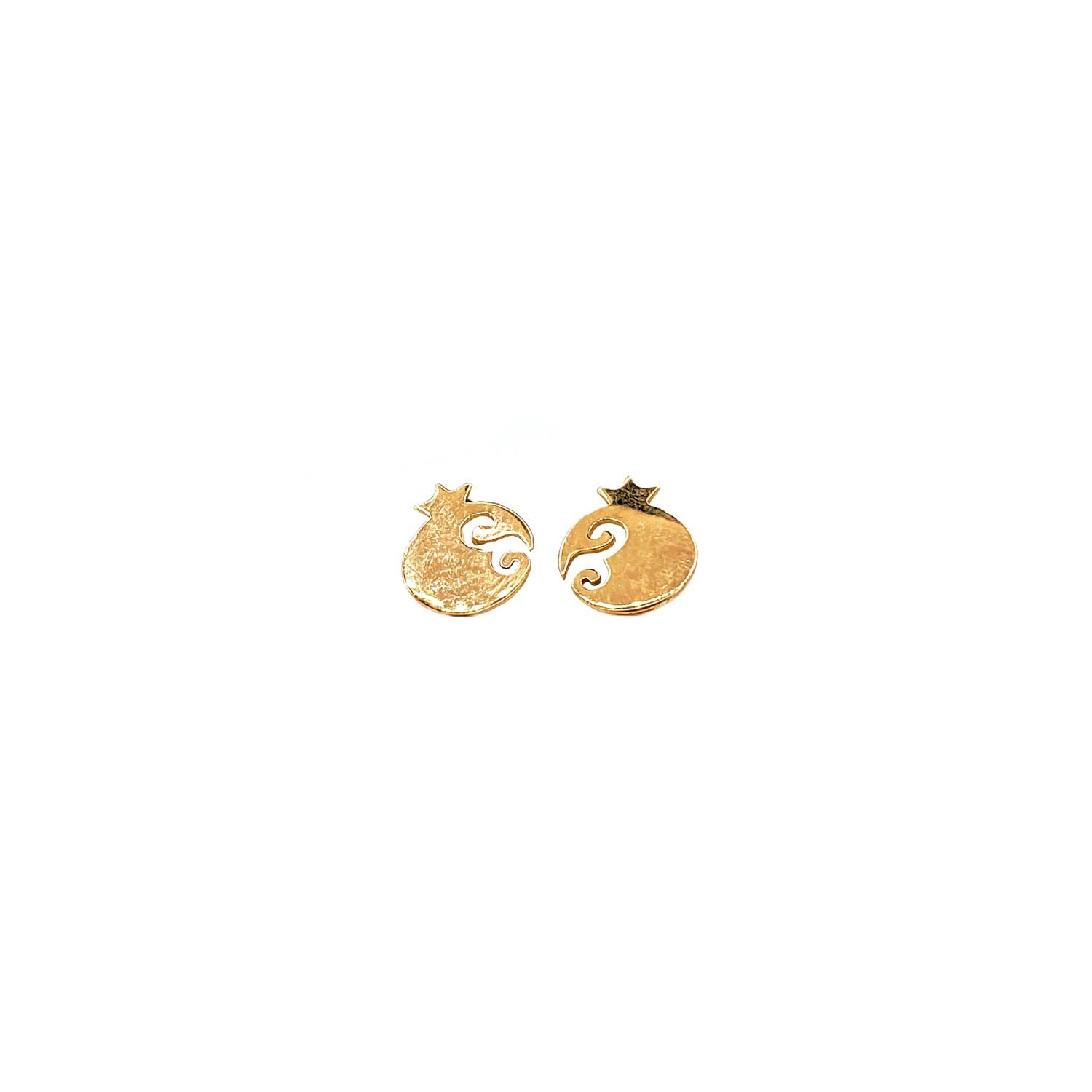 گوشواره طلا 18 عیار زنانه مدل انار کد Es5108 — تصویر 1 از 4