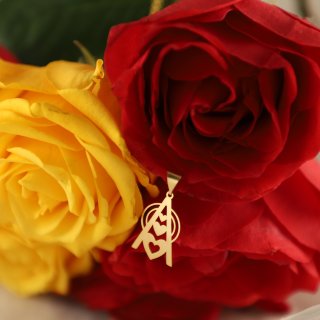 نیم ست طلا 18 عیار زنانه نیکان گلد مدل قلب — تصویر 4 از 4