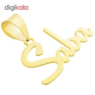 آویز گردنبند طلا 18 عیار زنانه طرح صبا کد UN071 — تصویر 3 از 3