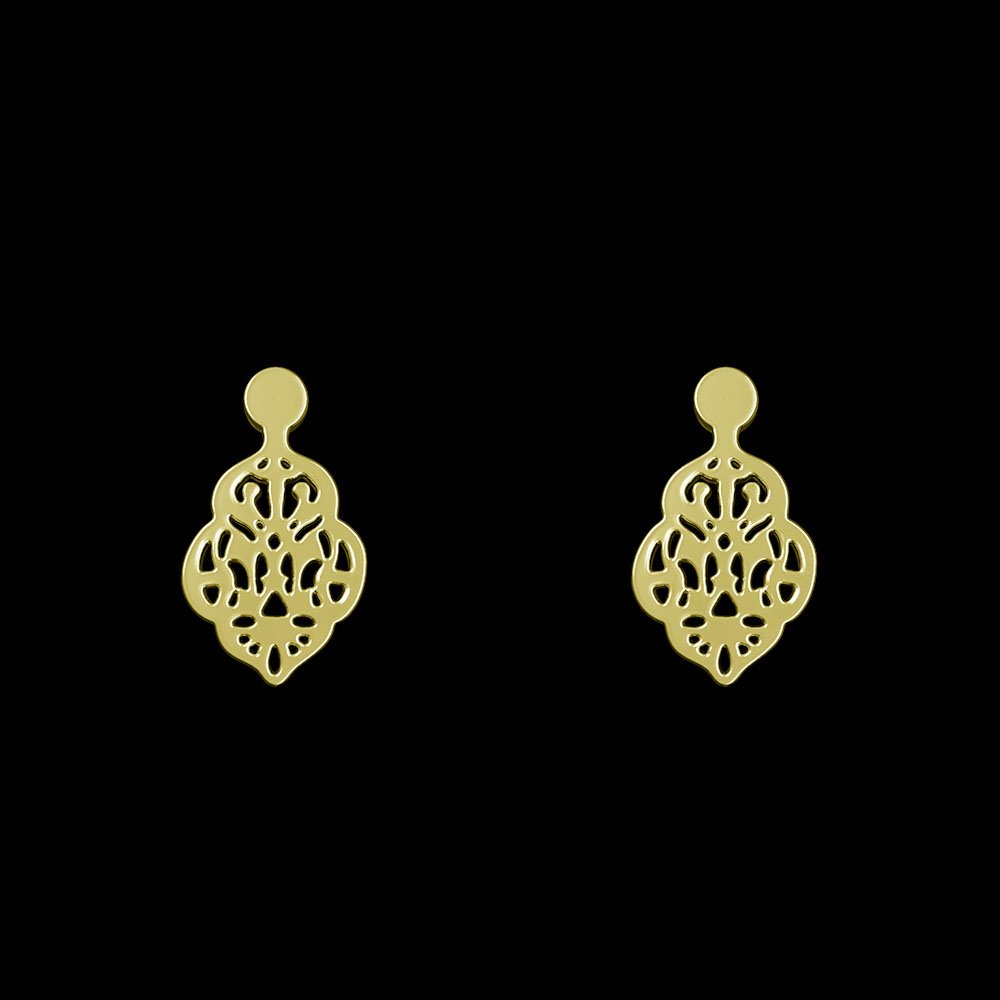 گوشواره میخی طلا 18 عیار زنانه نیکان گلد مدل NK 5689 — تصویر 2 از 4