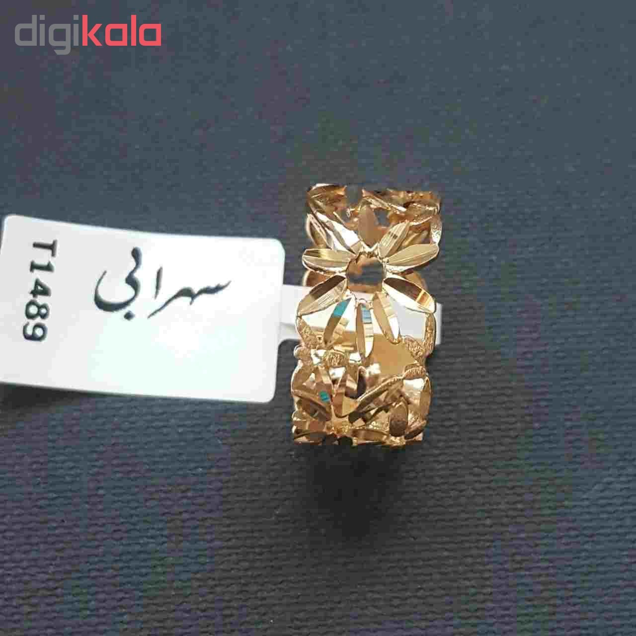 انگشتر طلا 18 عیار زنانه کد 014 — تصویر 3 از 4