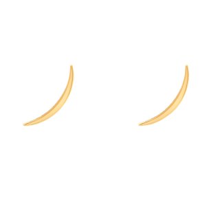 گوشواره طلا 18 عیار زنانه مدل مه نو — تصویر 1 از 2