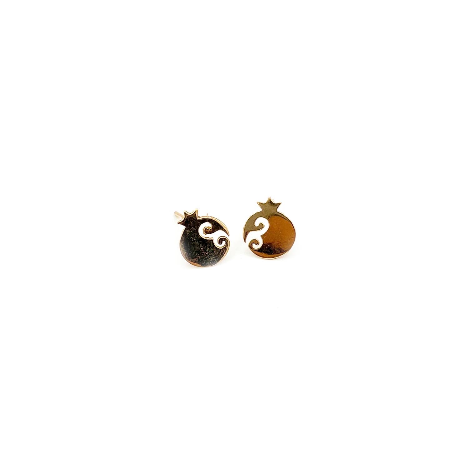 گوشواره طلا 18 عیار زنانه مدل انار کد Es5108 — تصویر 2 از 4