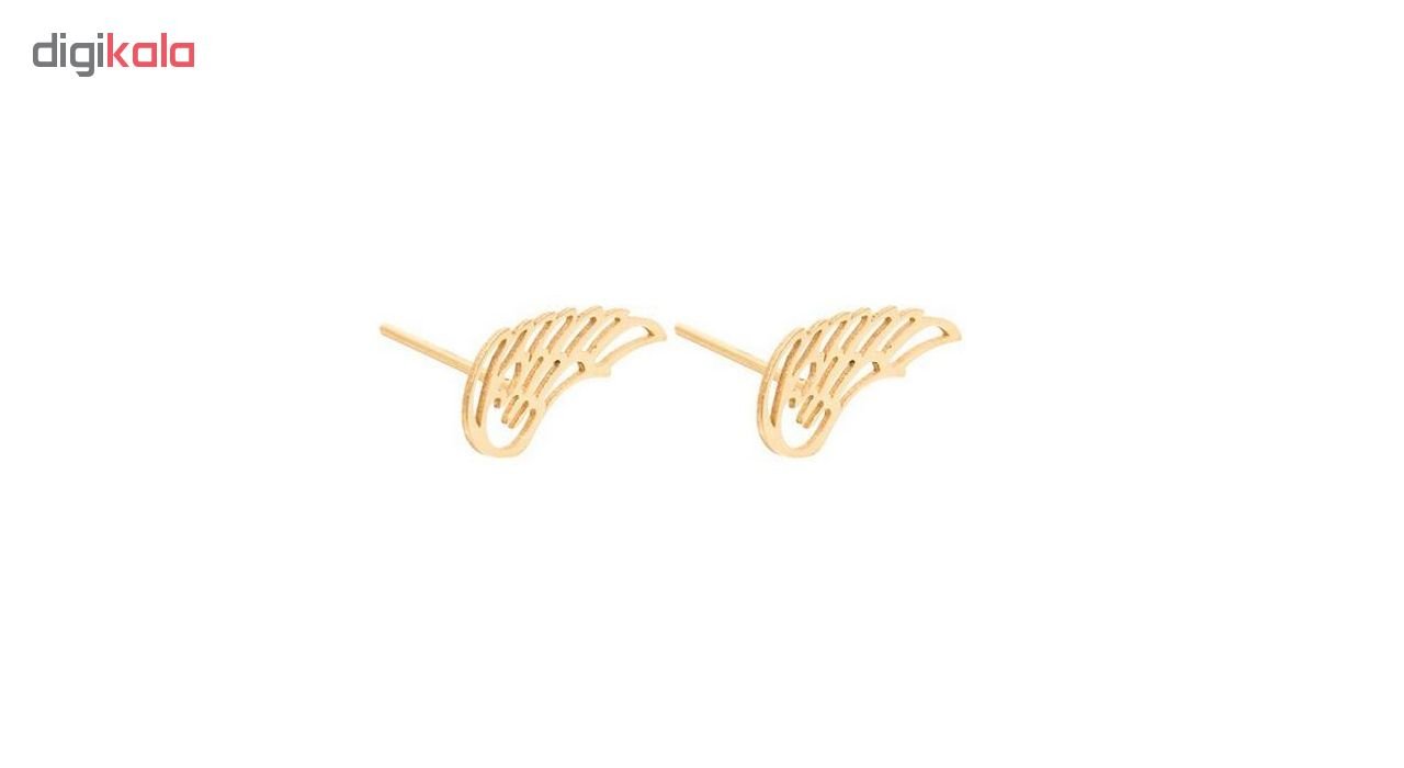 گوشواره طلا 18عیار الن مدل EL147 — تصویر 3 از 4