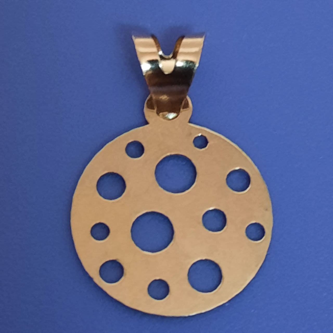 آویز گردنبند طلا 18 عیار زنانه گالری یارطلا مدل دایره در دایره کد PLL30 — تصویر 2 از 5